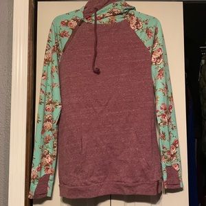 Ampersand double hooded sweatshirt